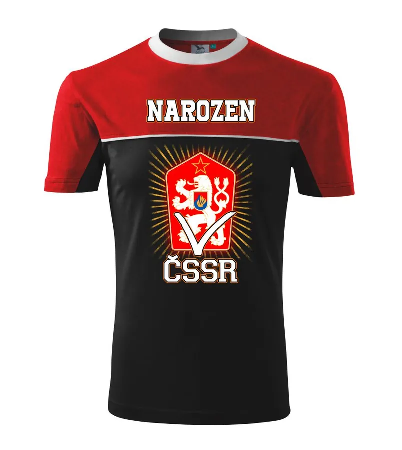 Tričko Narozen v ČSSR (čr)