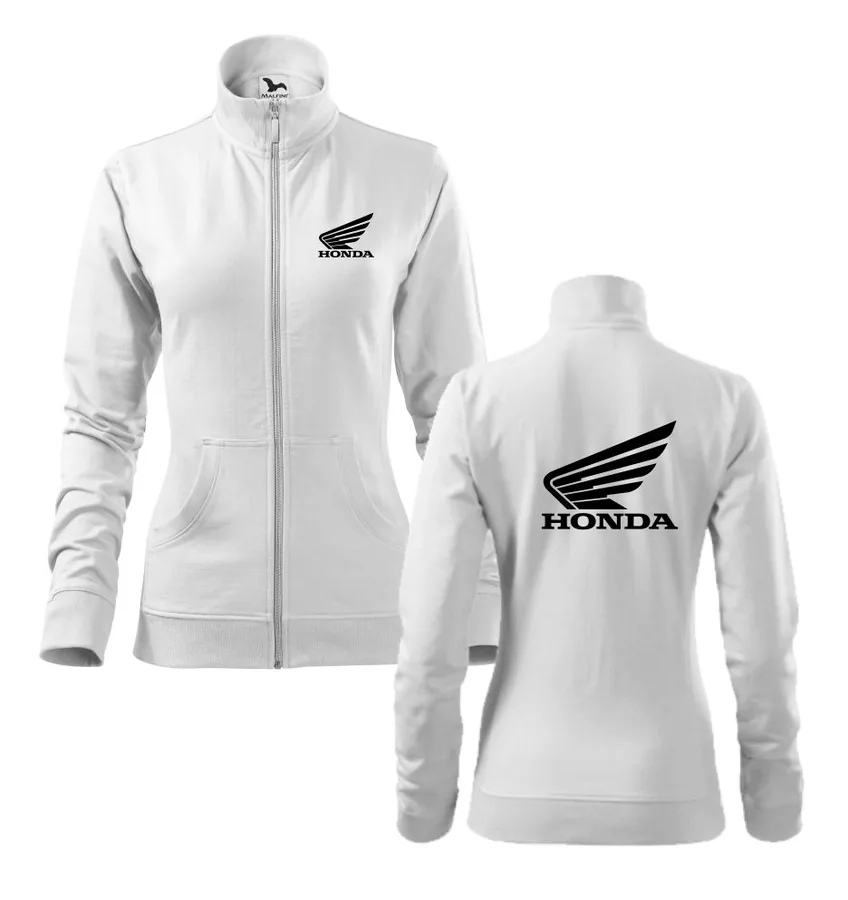 Dámska mikina s potlačou Honda na zips