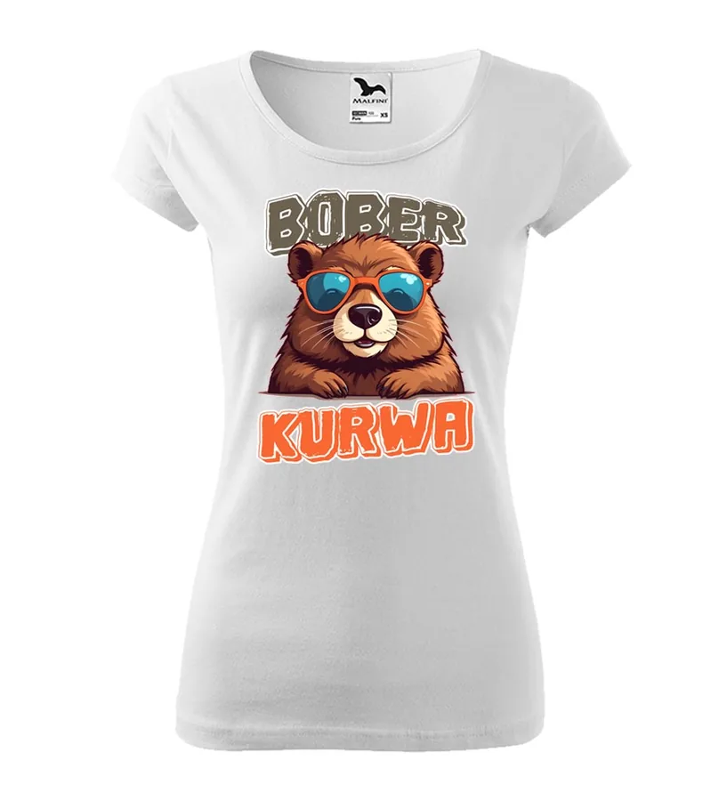 Vtipné dámske tričko Bober Kurwa