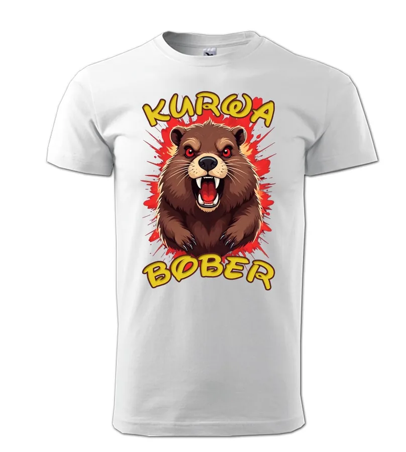 Vtipné pánské tričko Kurwa Bober
