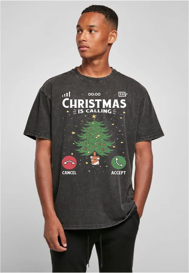 Unisex tričko oversize Christmas is calling