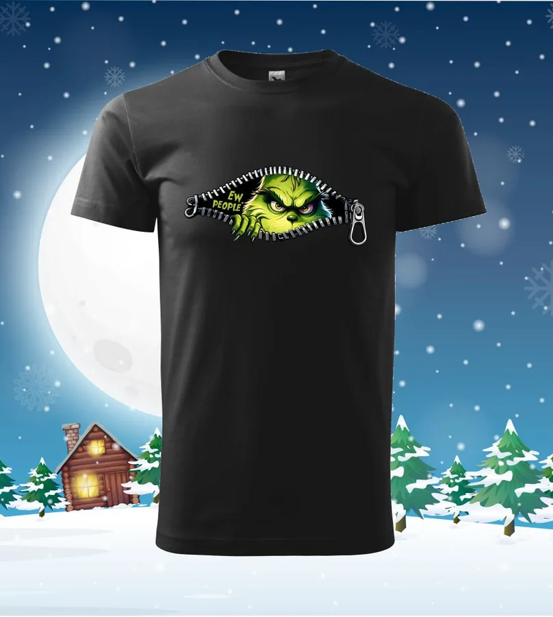 Tričko vianočné s potlačou Ew People Grinch