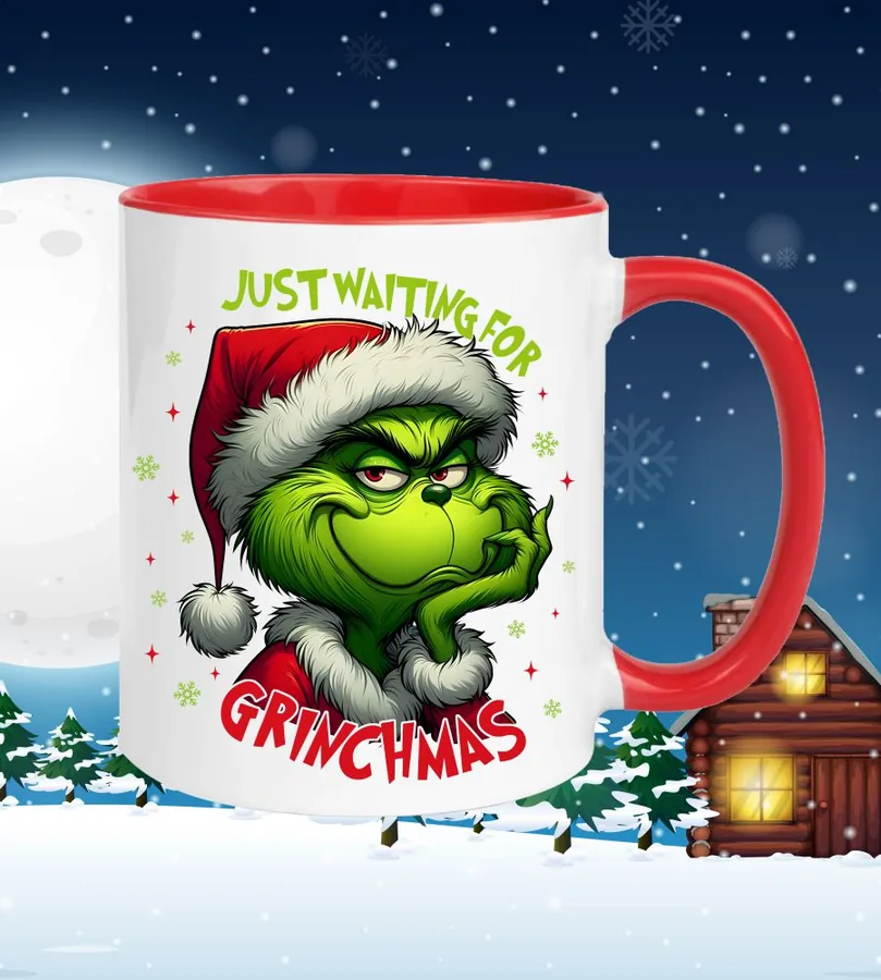 Hrnček Just waiting for Grinchmas