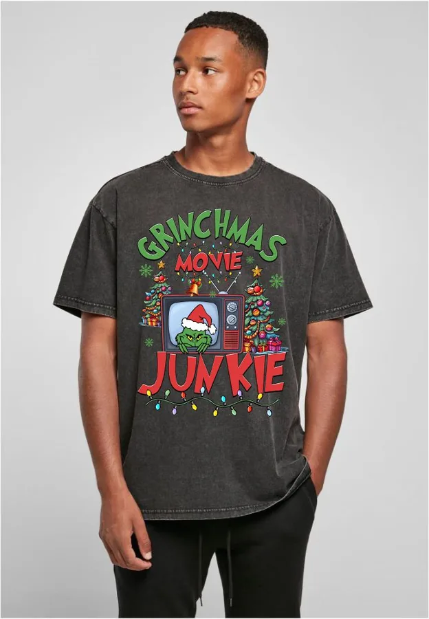 Unisex tričko oversize Grinchmas movie