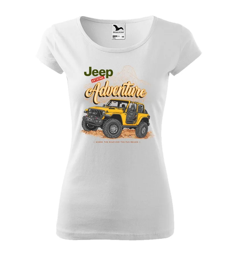 Dámske tričko s potlačou Jeep - Extreme Adventure