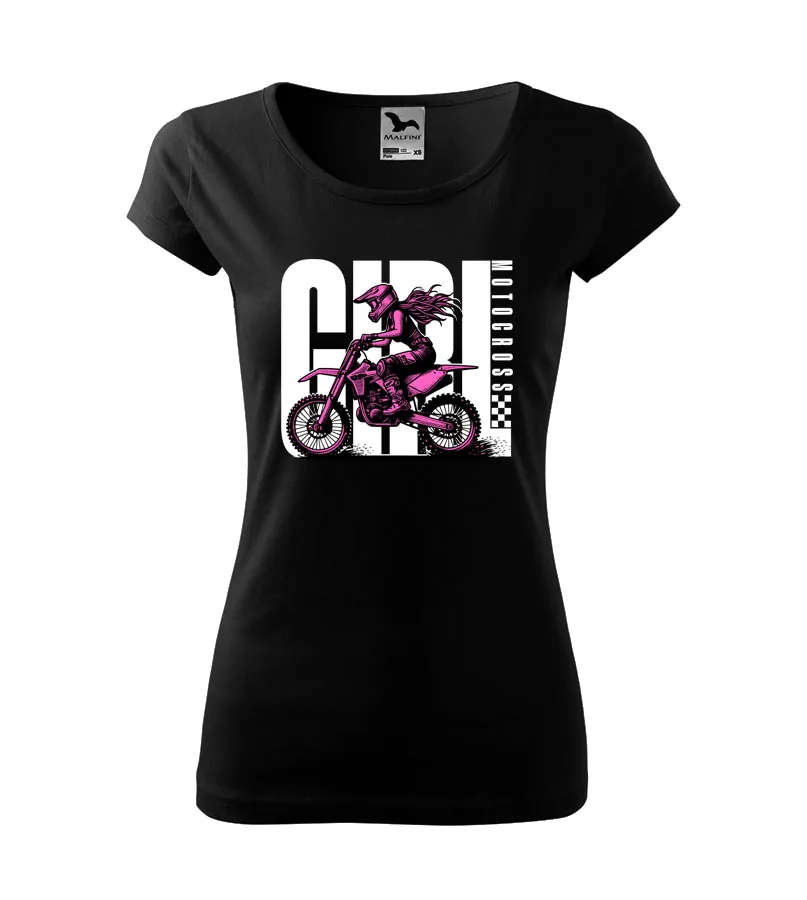 Dámske moto tričko Motocross girl