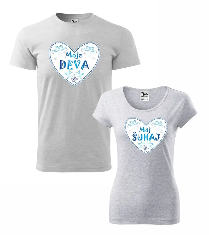 Tričká s potlačou pre páry Šuhaj a Deva