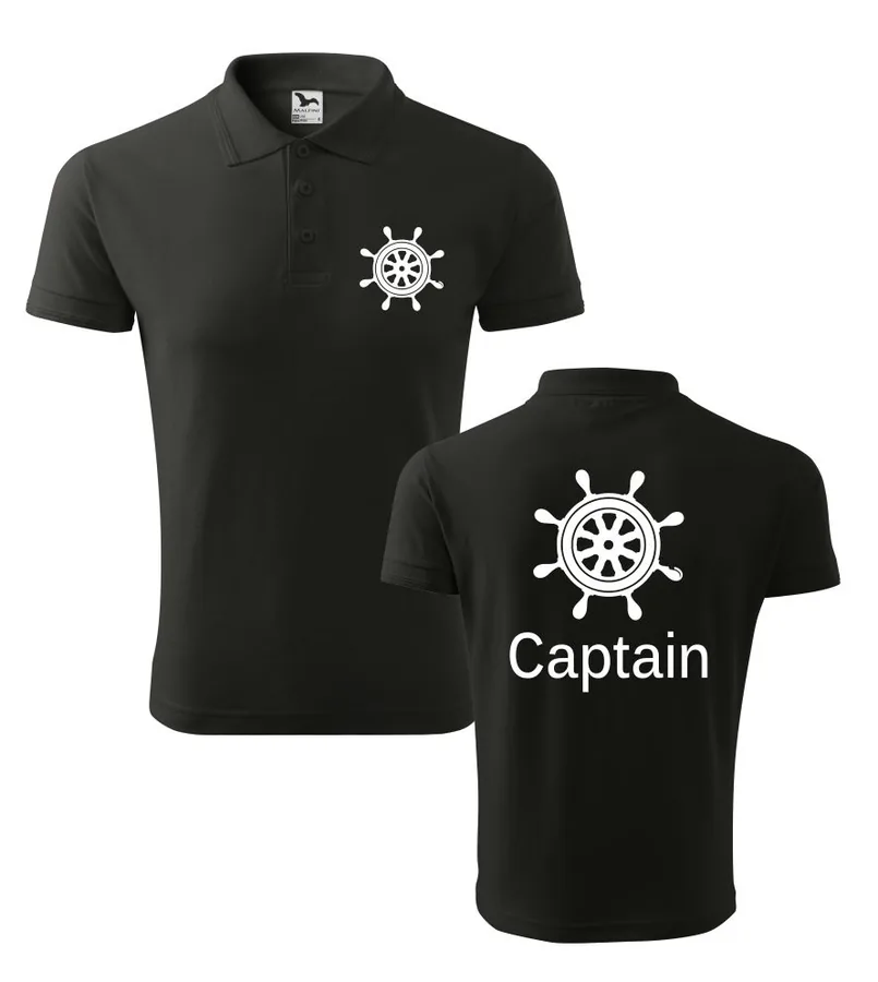 Polokošeľa s potlačou Captain