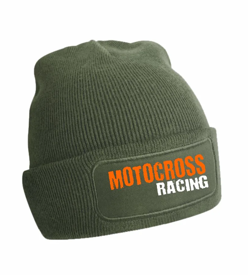 Zimná čiapka s motívom Motocross racing