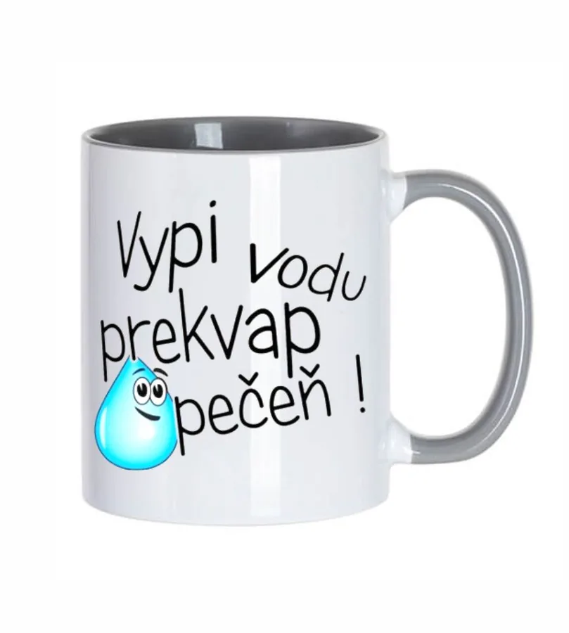 Hrnček Vypi vodu prekvap pečeň