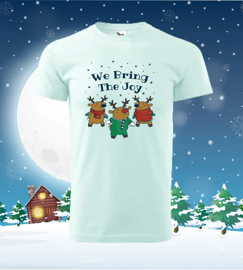Tričko vianočné s potlačou We Bring The Joy