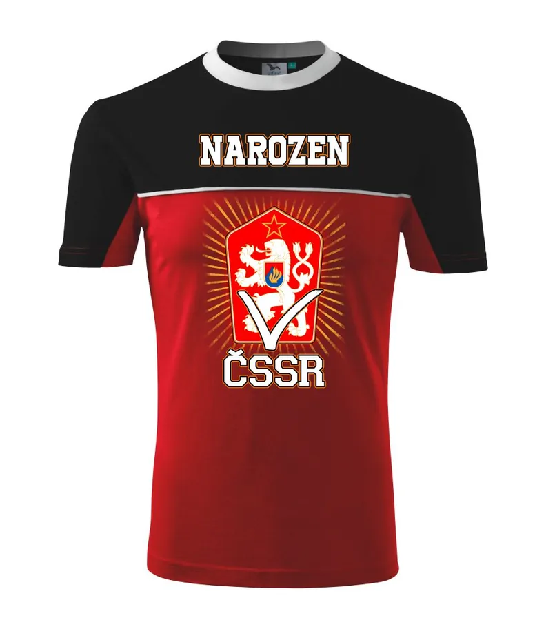 Tričko Narozen v ČSSR (čr)