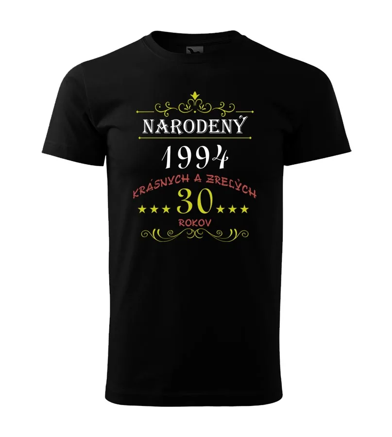 Narodeninové tričko Krásnych a zrelých 