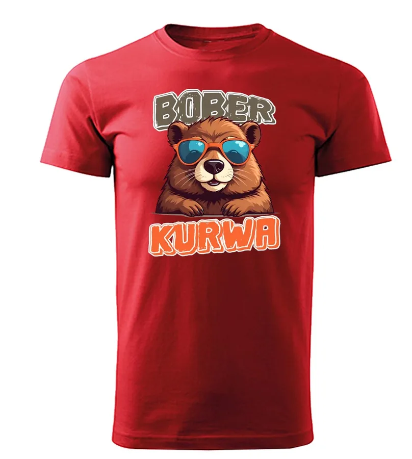 Vtipné pánské tričko Bober Kurwa