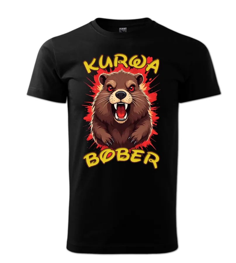 Vtipné pánské tričko Kurwa Bober