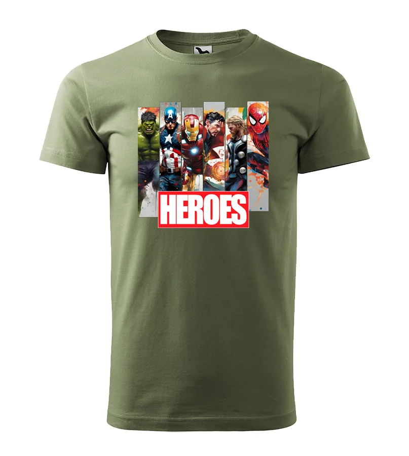 Tričko Marvel - Hulk, Captain America, Superman, Thor, Ironman