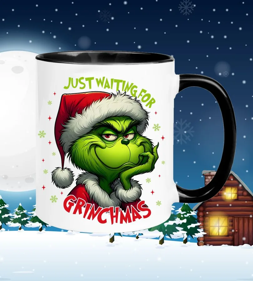 Hrnček Just waiting for Grinchmas