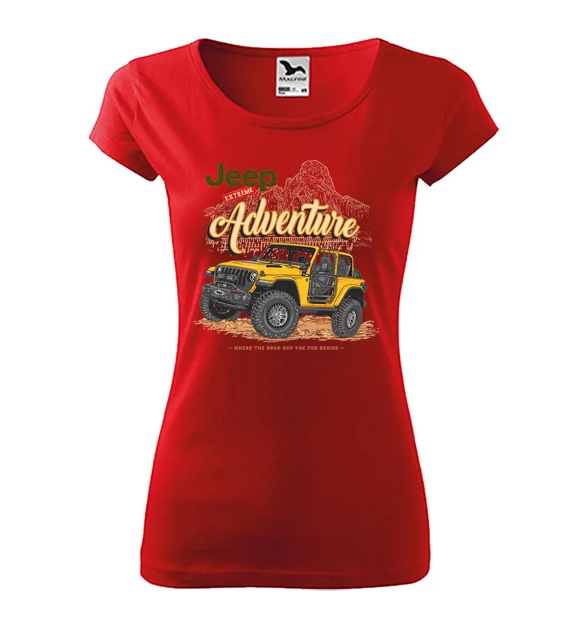 Dámske tričko s potlačou Jeep - Extreme Adventure