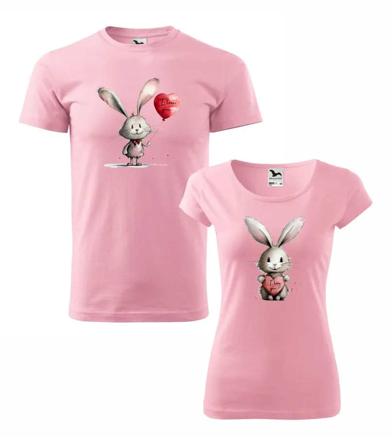 Tričká pre dvoch Love rabbit