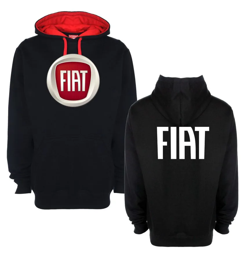 Kapucová mikina s motívom Fiat