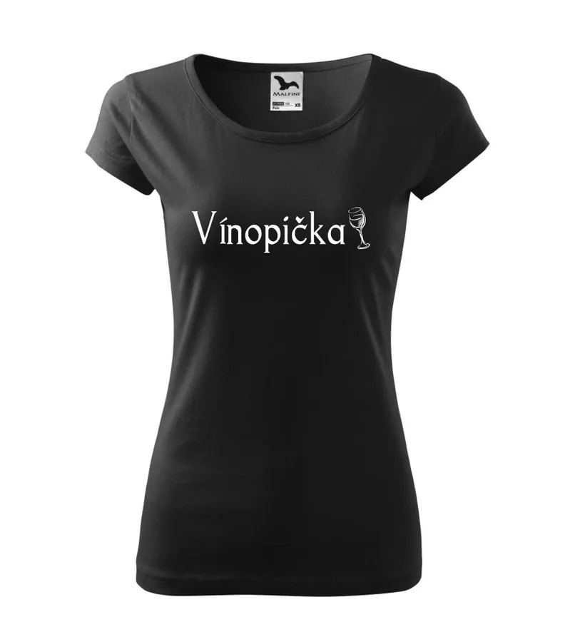 Dámske tričko s potlačou Vínopička