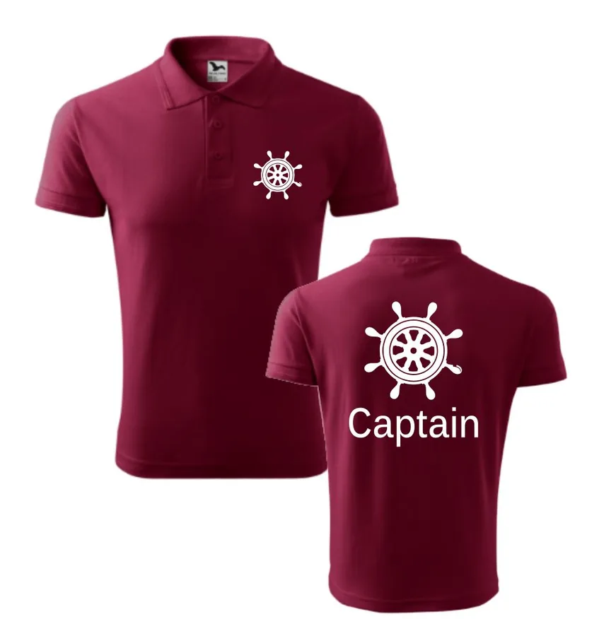 Polokošeľa s potlačou Captain