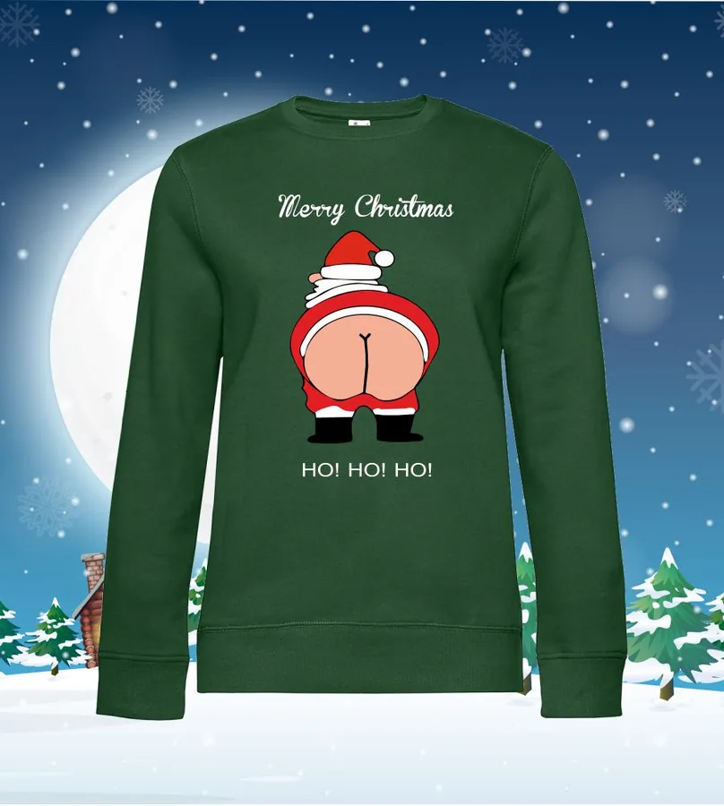 Mikina bez kapuce Santa Ho Ho Ho
