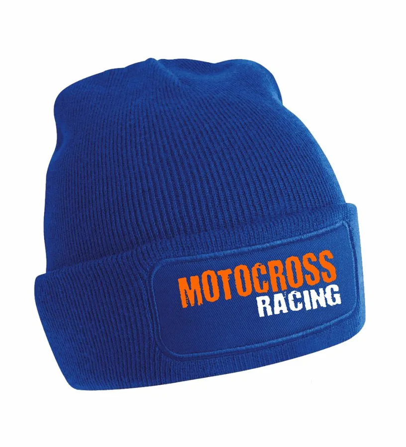Zimná čiapka s motívom Motocross racing