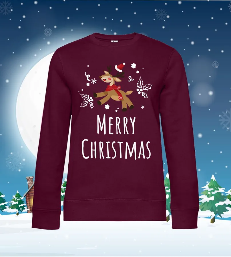 Mikina dámska / pánska Merry Christmas sobik