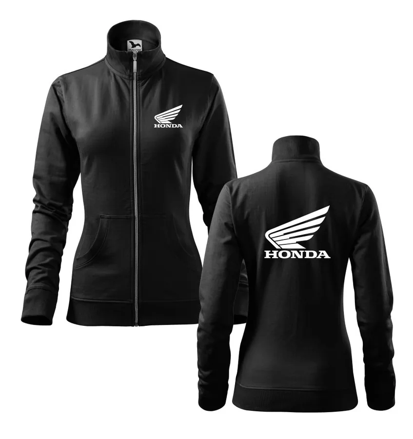Dámska mikina s potlačou Honda na zips