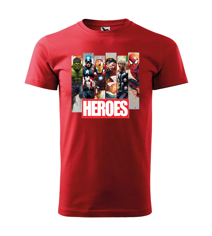 Tričko Marvel - Hulk, Captain America, Superman, Thor, Ironman