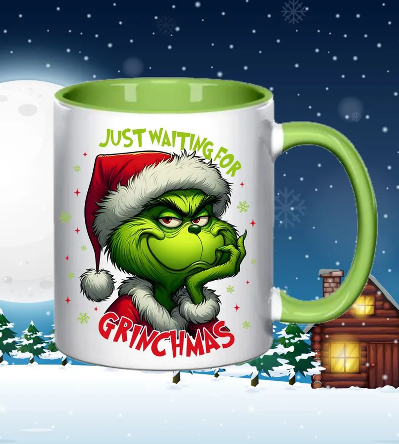 Hrnček Just waiting for Grinchmas