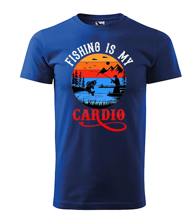 Rybárske tričko Fishing is my Cardio