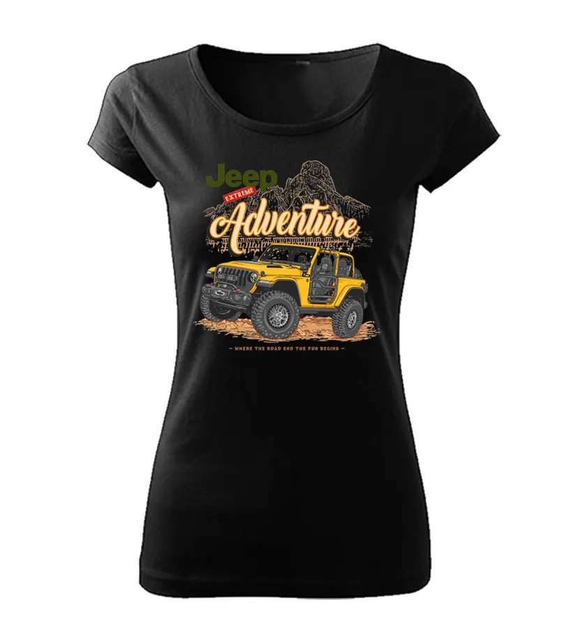 Dámske tričko s potlačou Jeep - Extreme Adventure