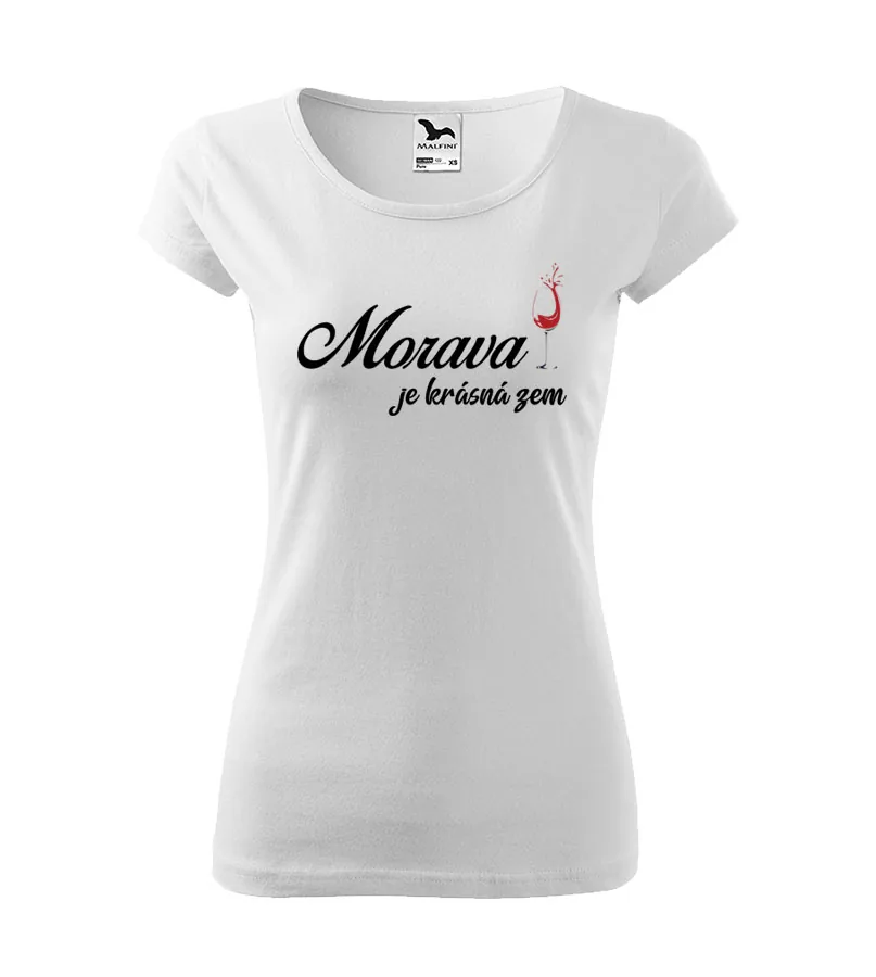 Dámske tričko Morava je krásná zem