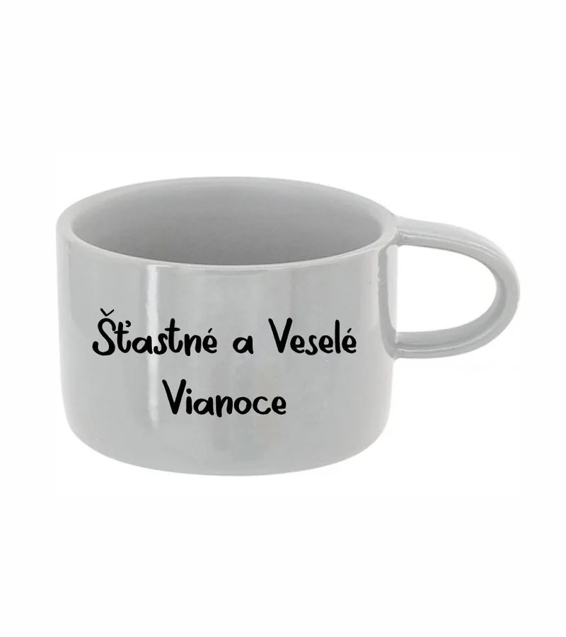 Hrnček s potlačou Šťastné a Veselé Vianoce