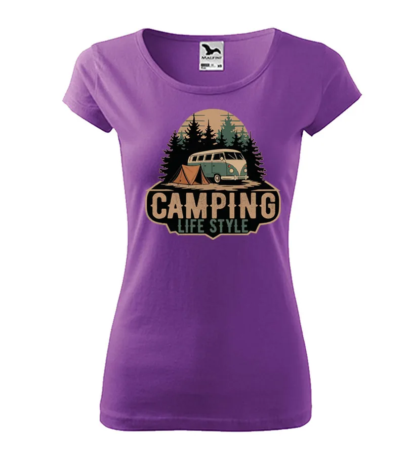 Dámske tričko Camping life style