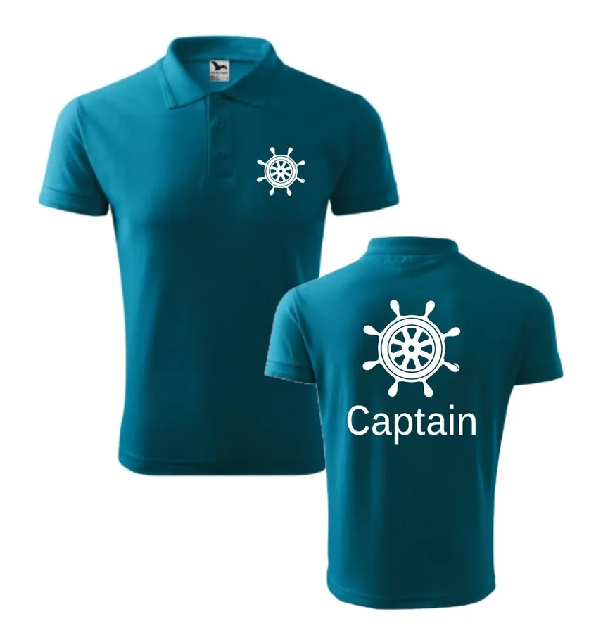 Polokošeľa s potlačou Captain