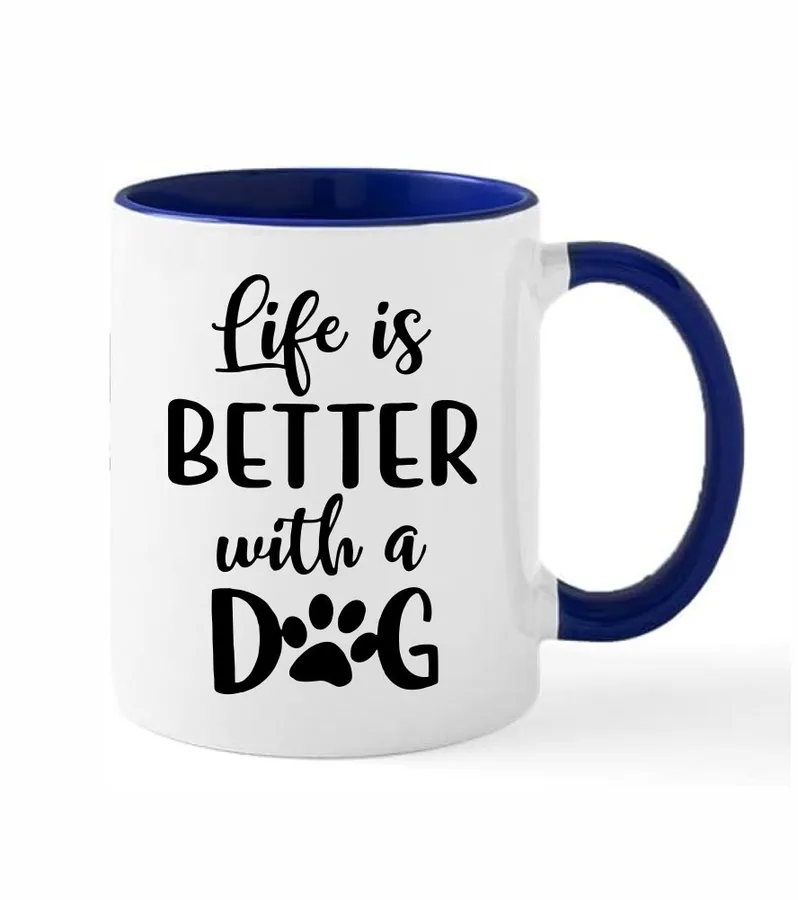 Hrnček Life is better with a dog