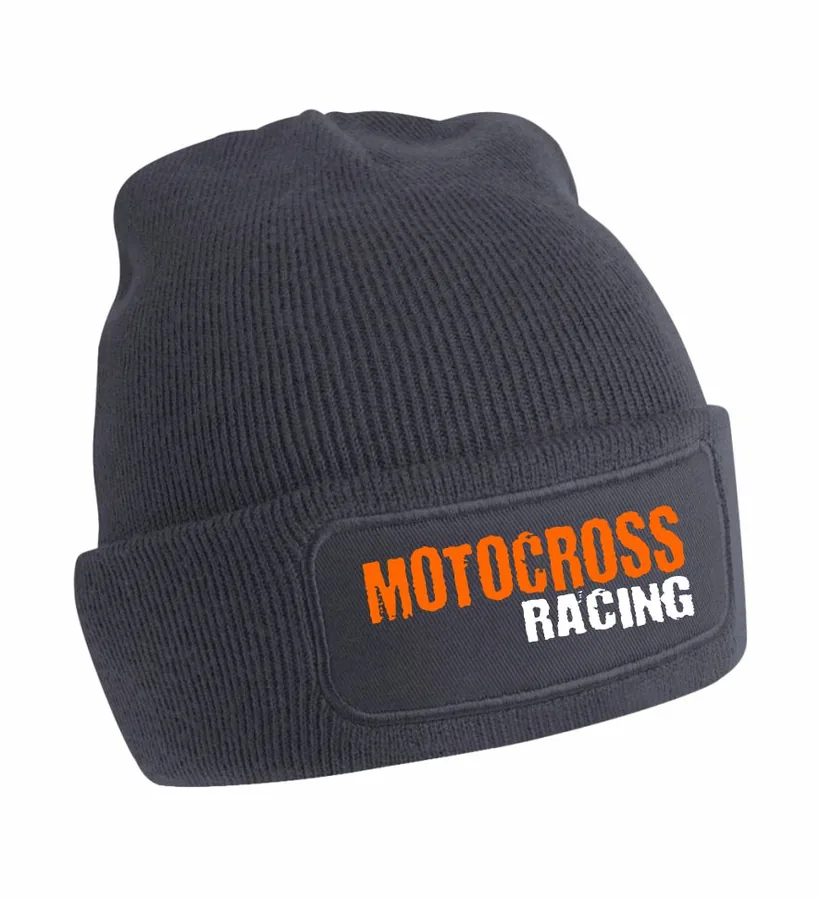Zimná čiapka s motívom Motocross racing