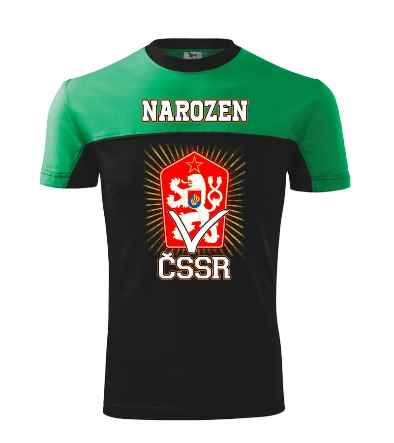 Tričko Narozen v ČSSR (čr)