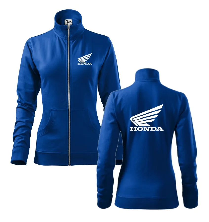 Dámska mikina s potlačou Honda na zips