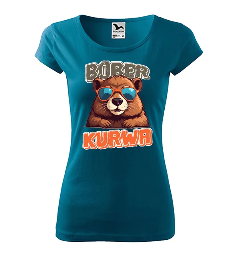 Vtipné dámske tričko Bober Kurwa