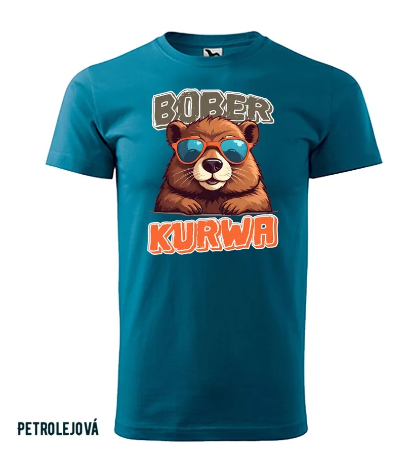 Vtipné pánské tričko Bober Kurwa