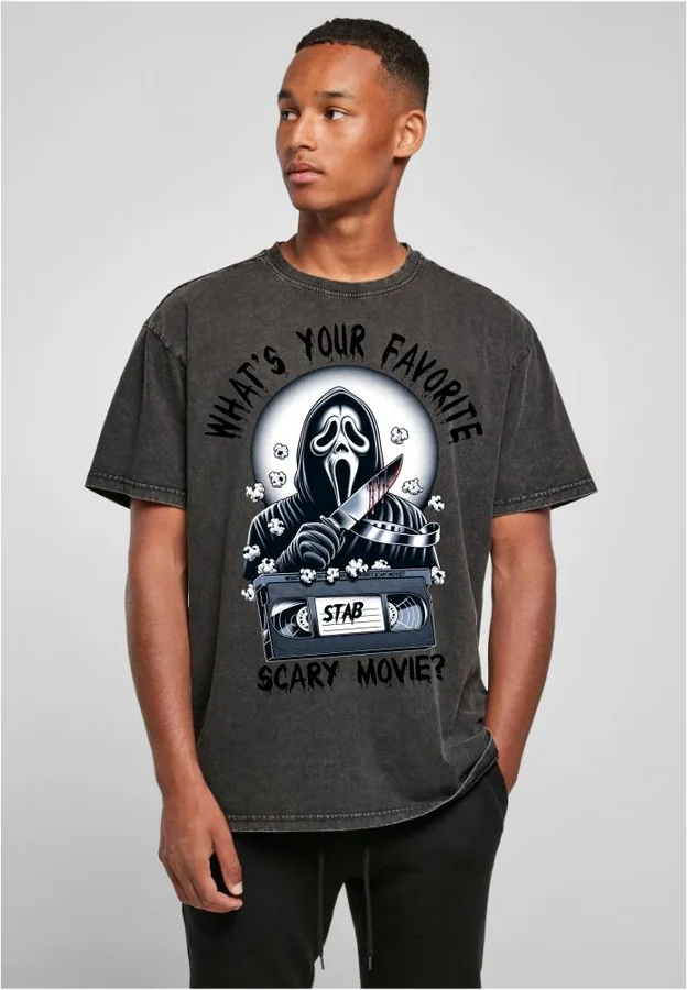 Unisex tričko oversize What´s your favorite scary movie