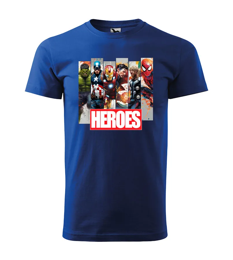 Tričko Marvel - Hulk, Captain America, Superman, Thor, Ironman