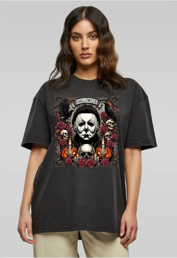 Unisex tričko oversize Michael Myers