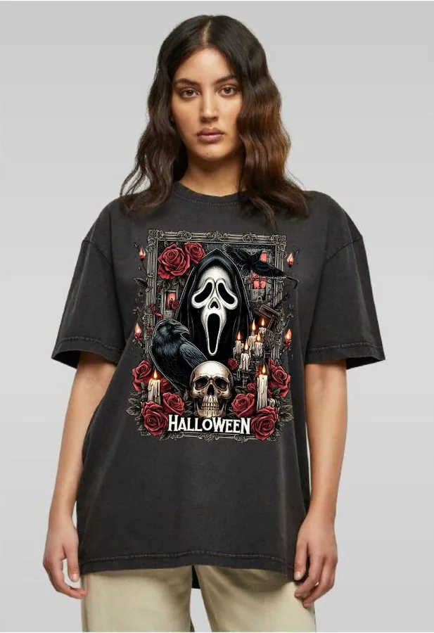 Unisex tričko oversize Ghostface