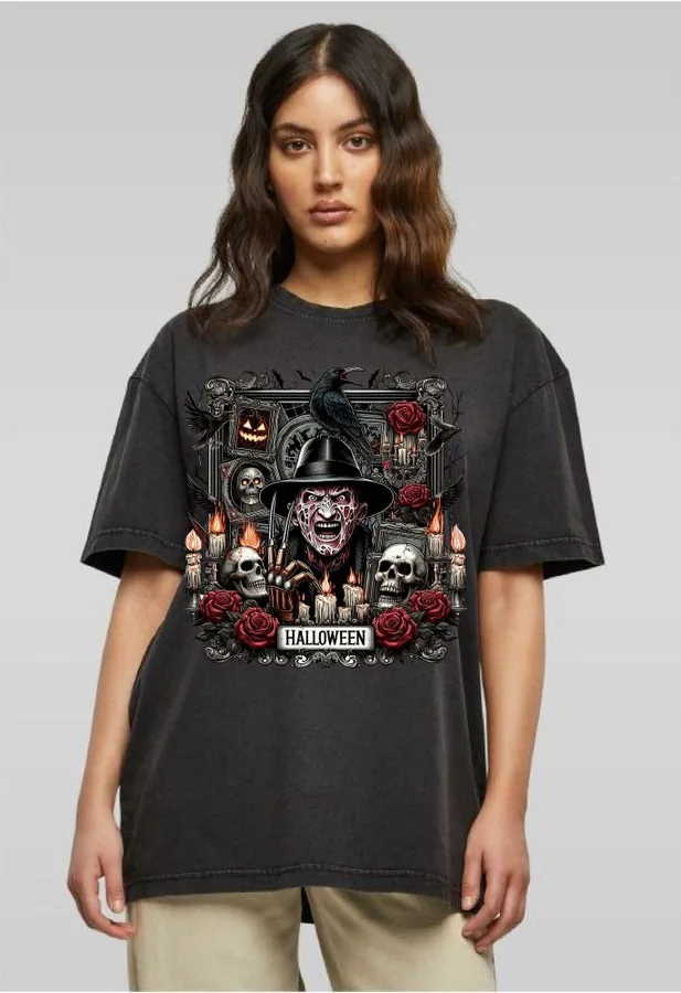 Unisex tričko oversize Freddy Krueger