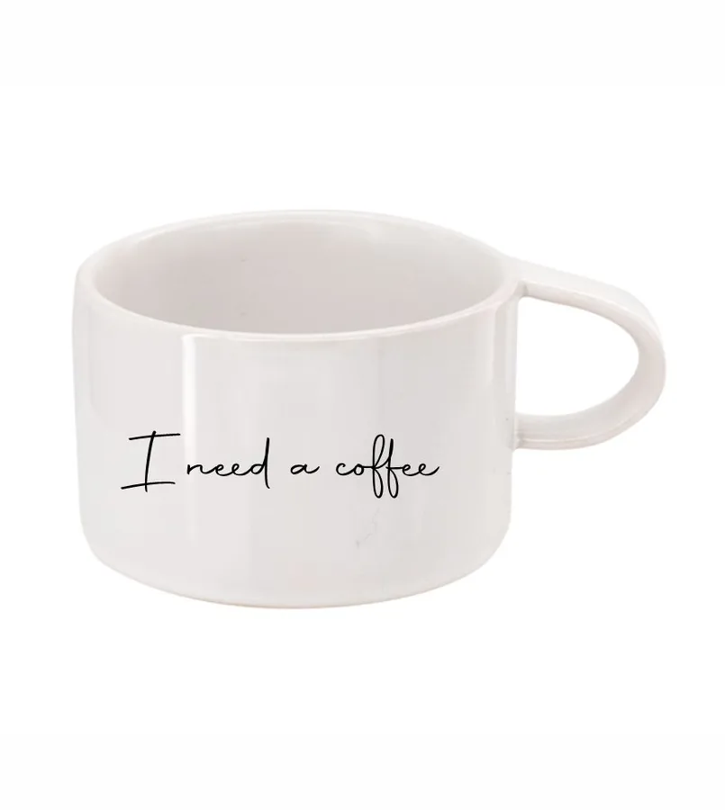 Hrnček s potlačou I need a coffee